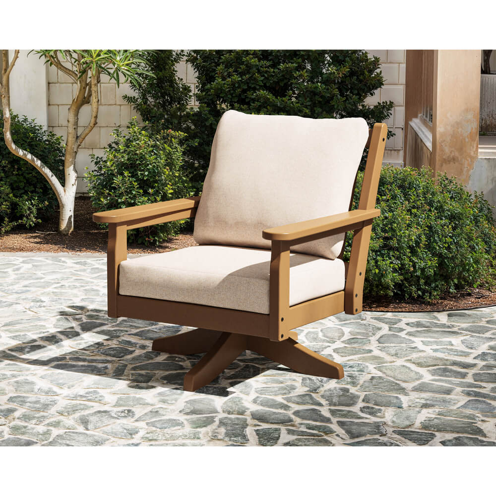 Chippendale Deep Seating Swivel Chair 1