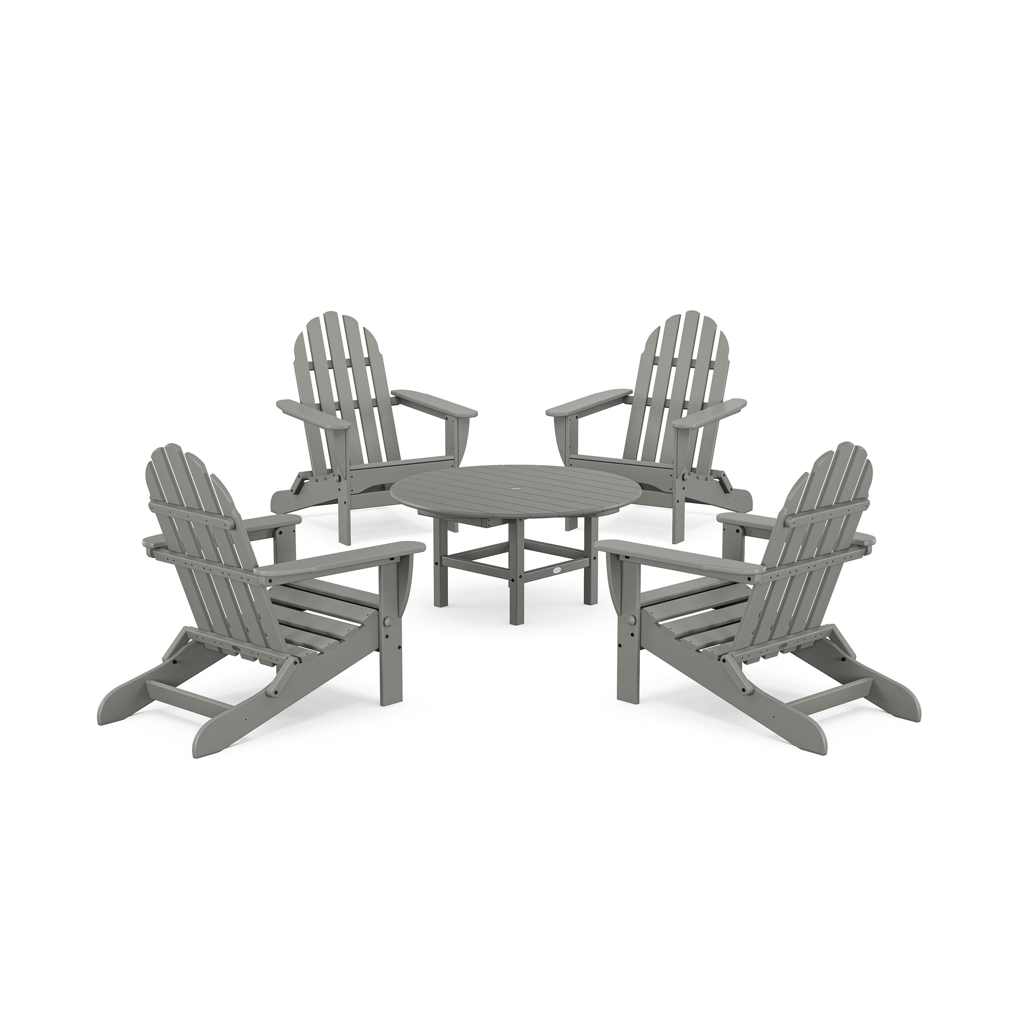 Classic Folding Adirondack 5-Piece Conversation Group 1