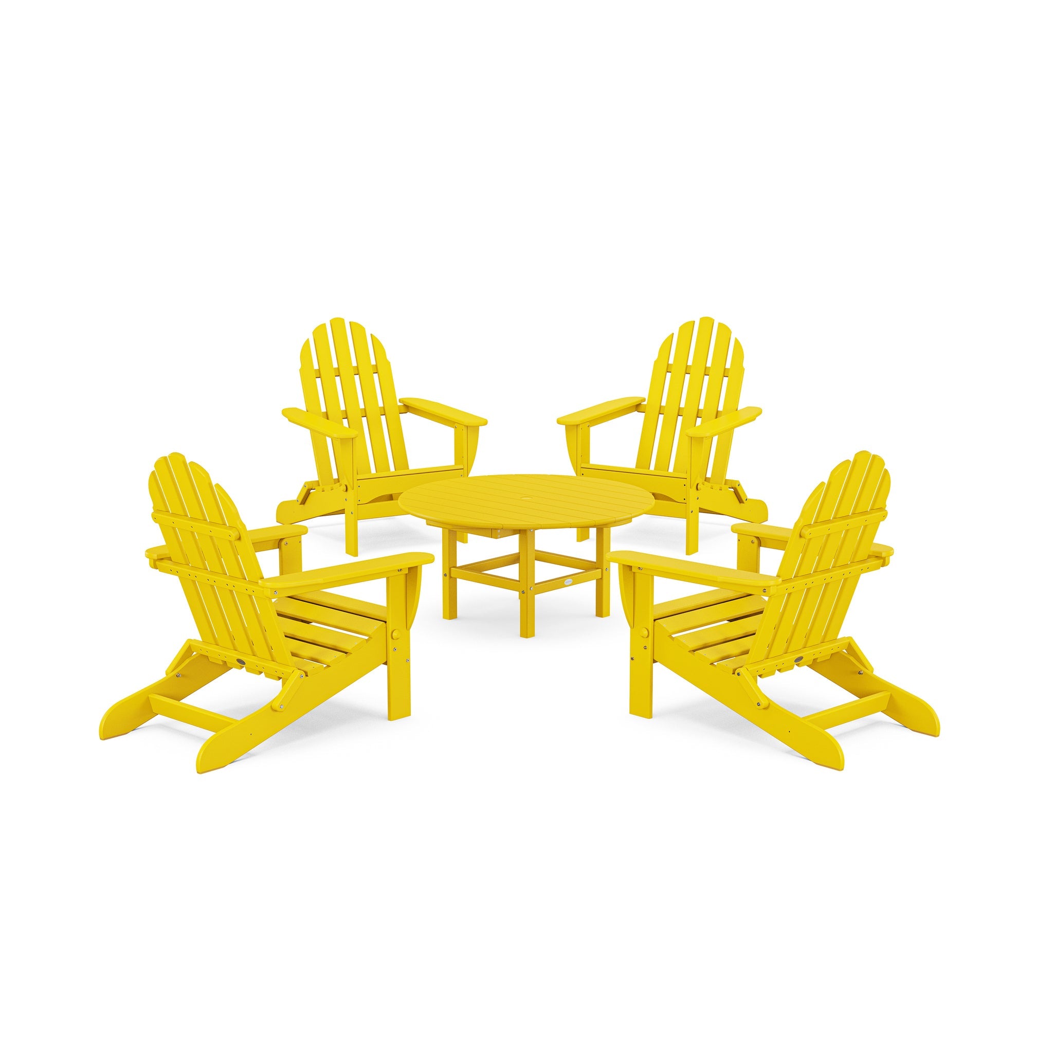 Classic Folding Adirondack 5-Piece Conversation Group 9