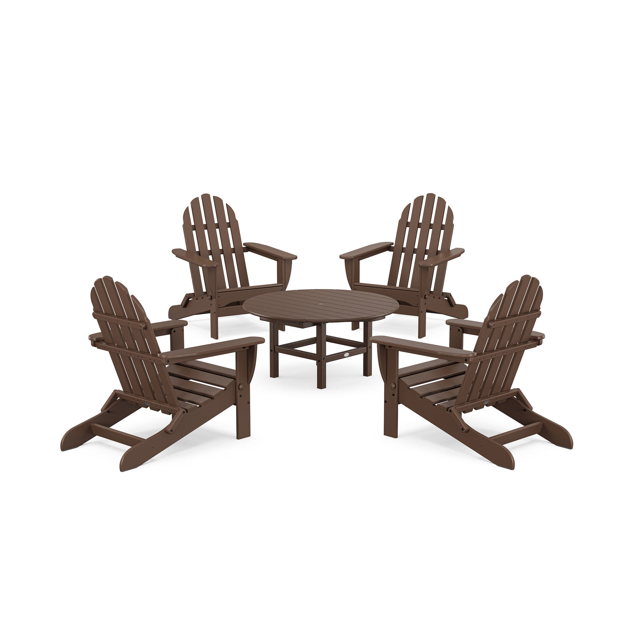Classic Folding Adirondack 5-Piece Conversation Group 3