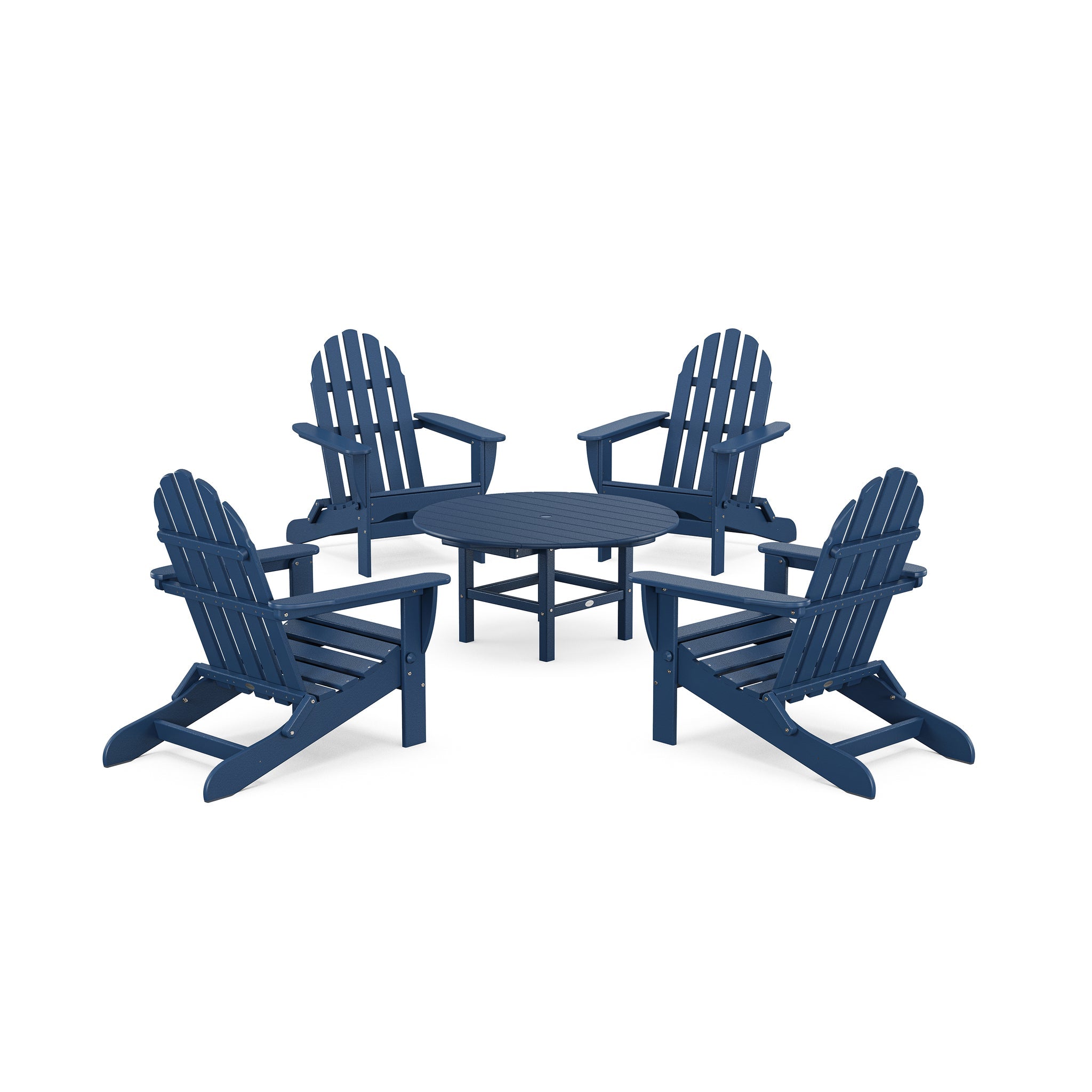 Classic Folding Adirondack 5-Piece Conversation Group 12
