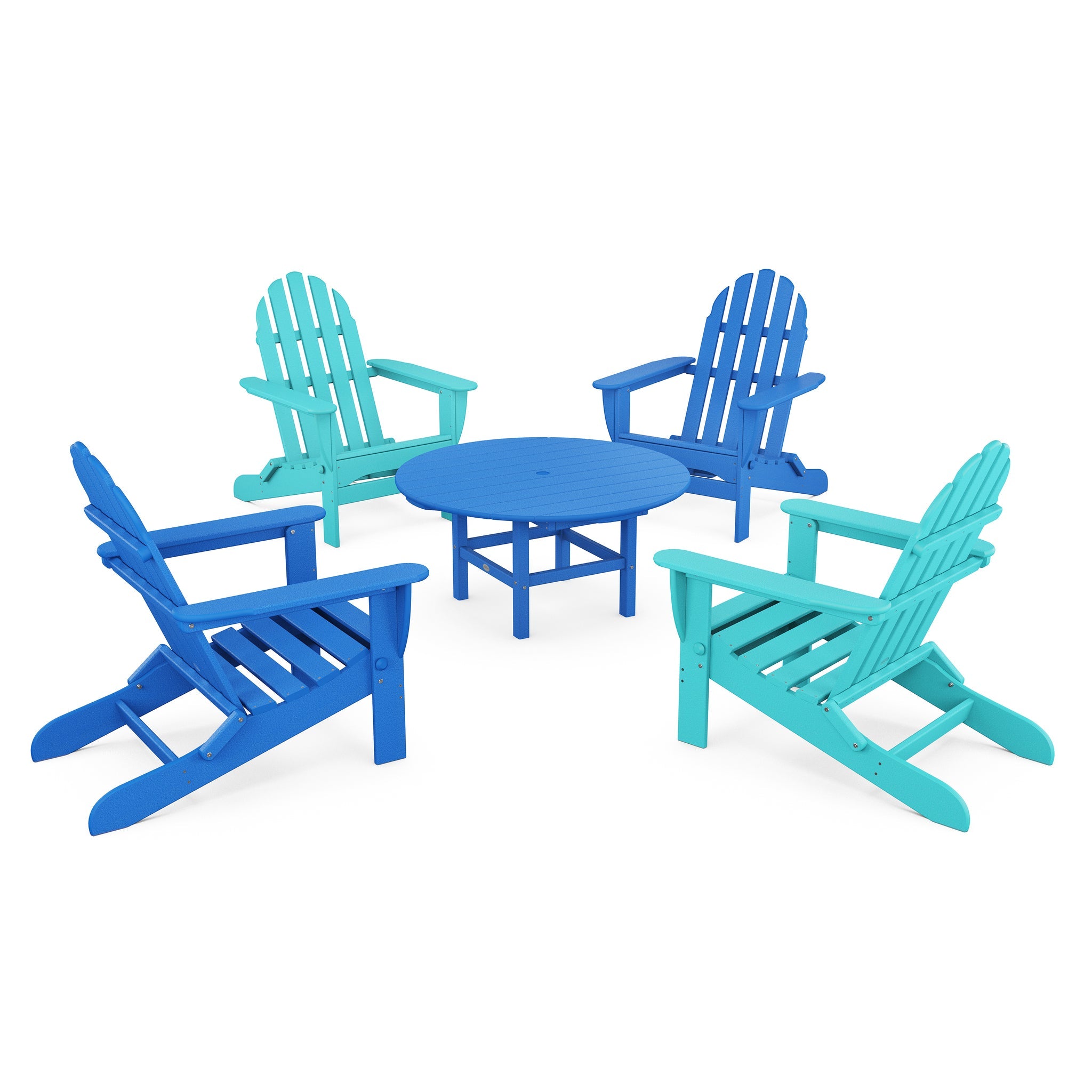 Classic Folding Adirondack 5-Piece Conversation Group 8