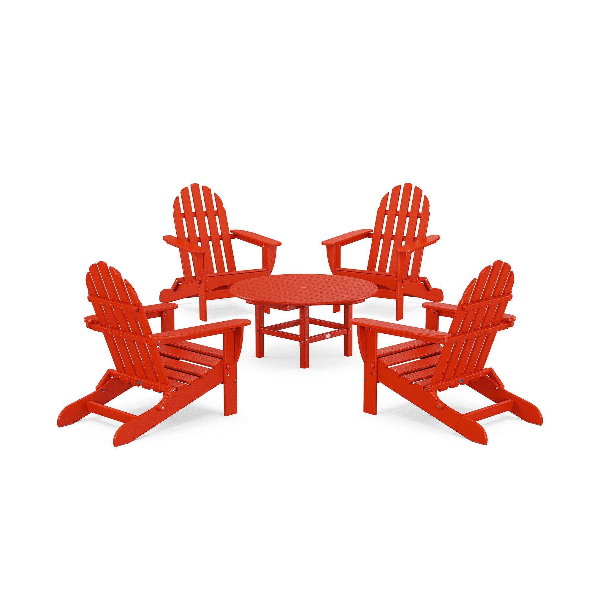 Classic Folding Adirondack 5-Piece Conversation Group 14