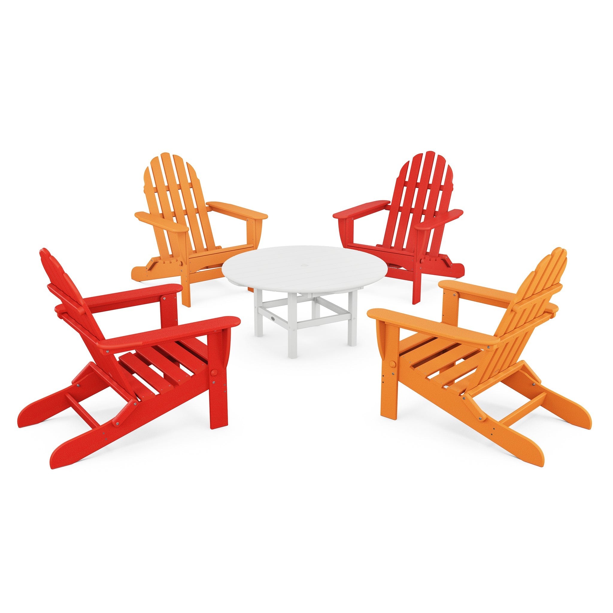 Classic Folding Adirondack 5-Piece Conversation Group 16
