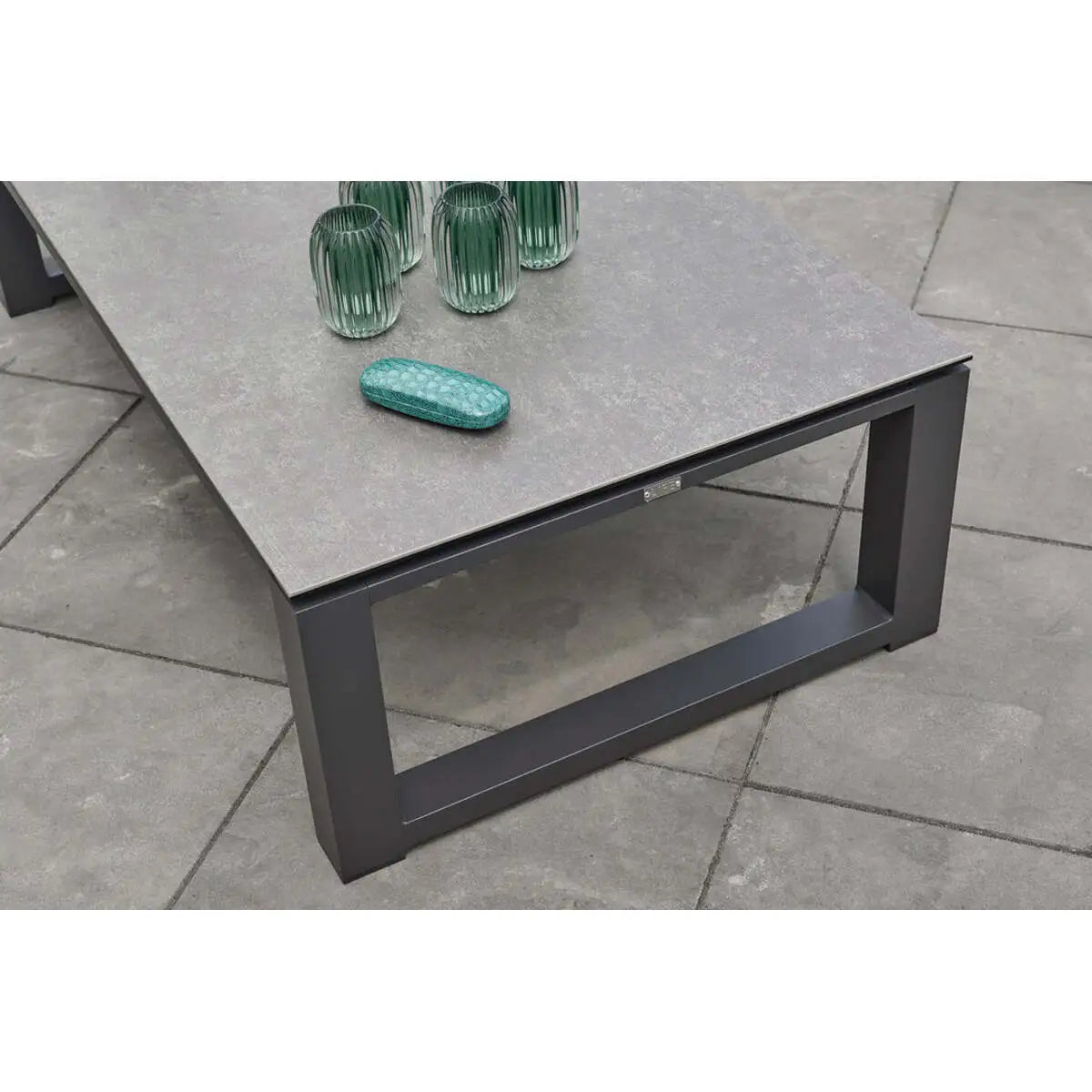 Primavera Coffee Table - Aluminum Frame With Ceramic Top