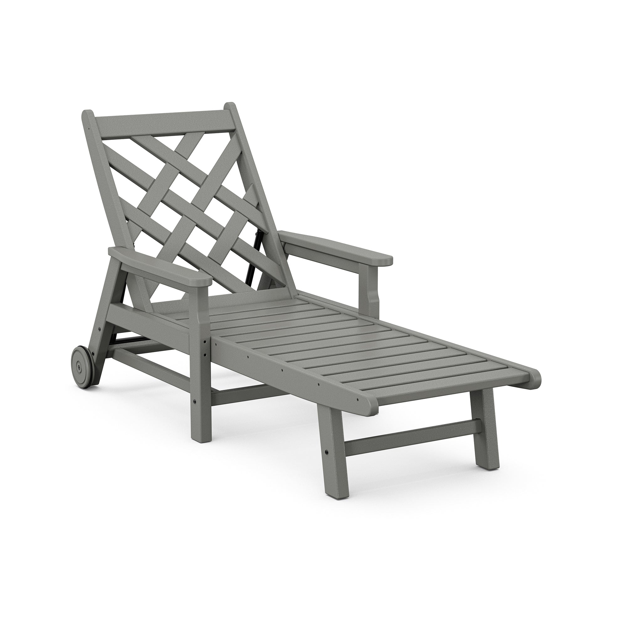 Country Living Wovendale Chaise with Arms and Wheels 1