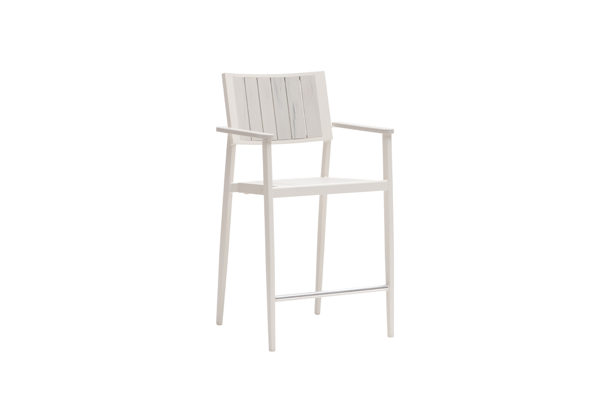 Avignon Counter Chair with Arm - White/White
