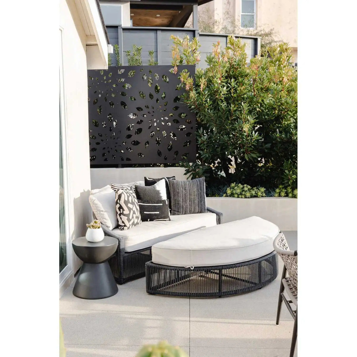 Dark Gray 17" Round End Table SW6203-DRET by Sunset West 1