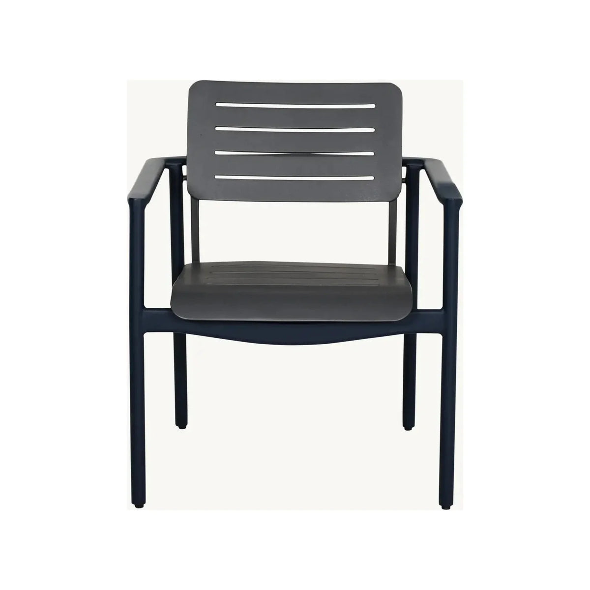 Davenport Stackable Slats Arm Dining Chair 1