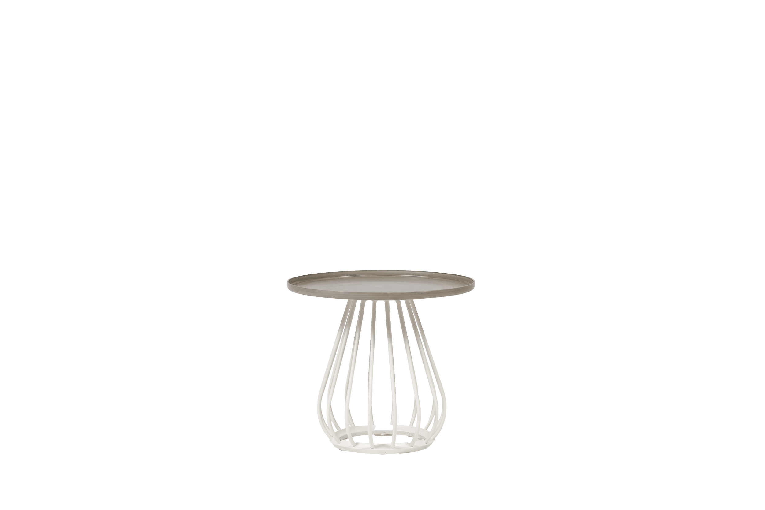 Dia 24" Round End Table - Snow