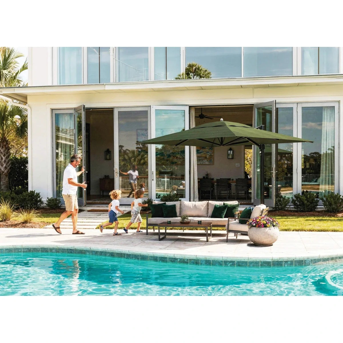 Eclipse 10' Square Cantilever Umbrella 2