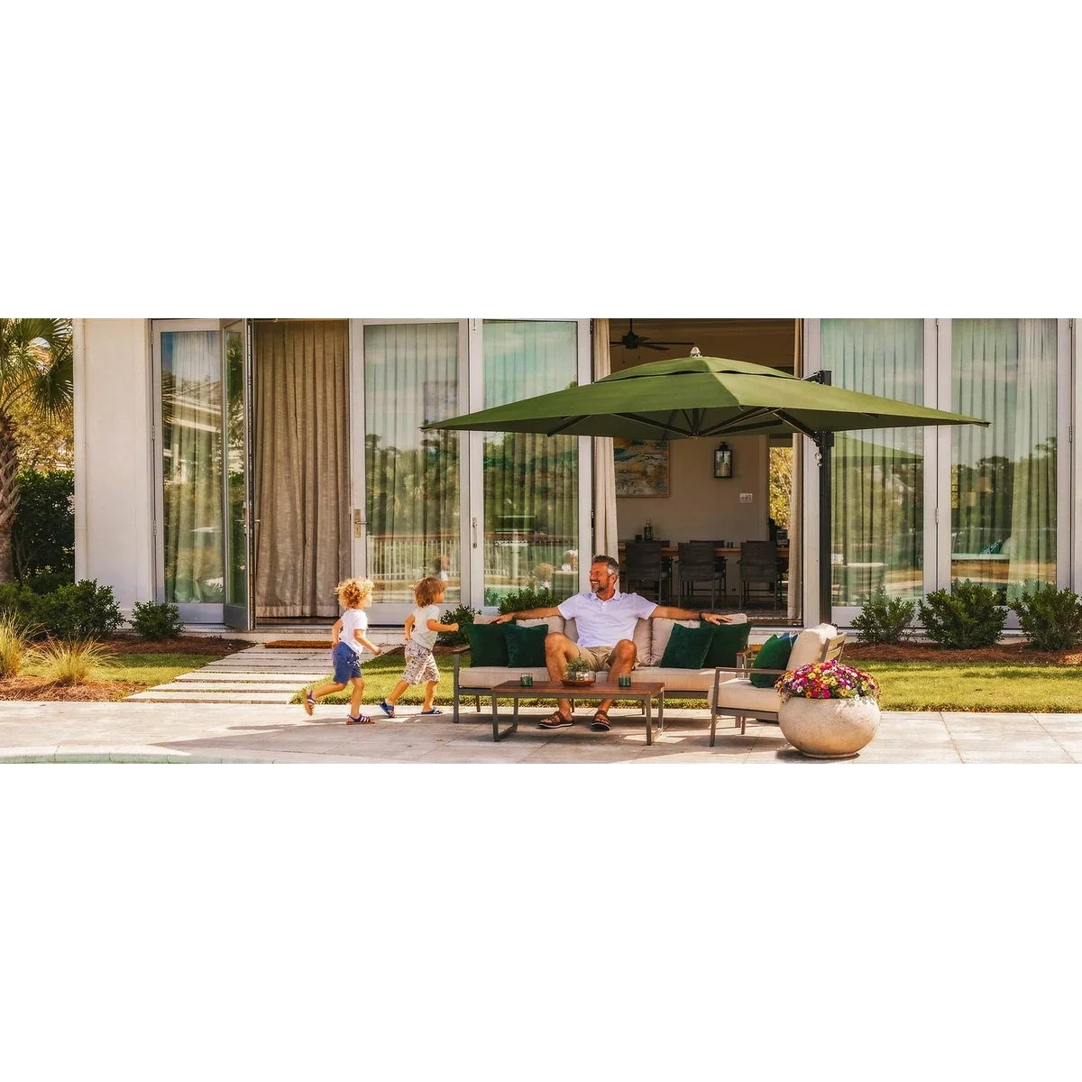 Eclipse 10' Square Cantilever Umbrella 6