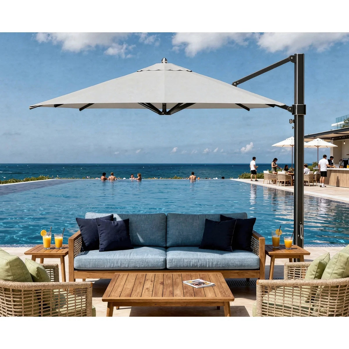 Eclipse 13' Octagon Cantilever Umbrella 6