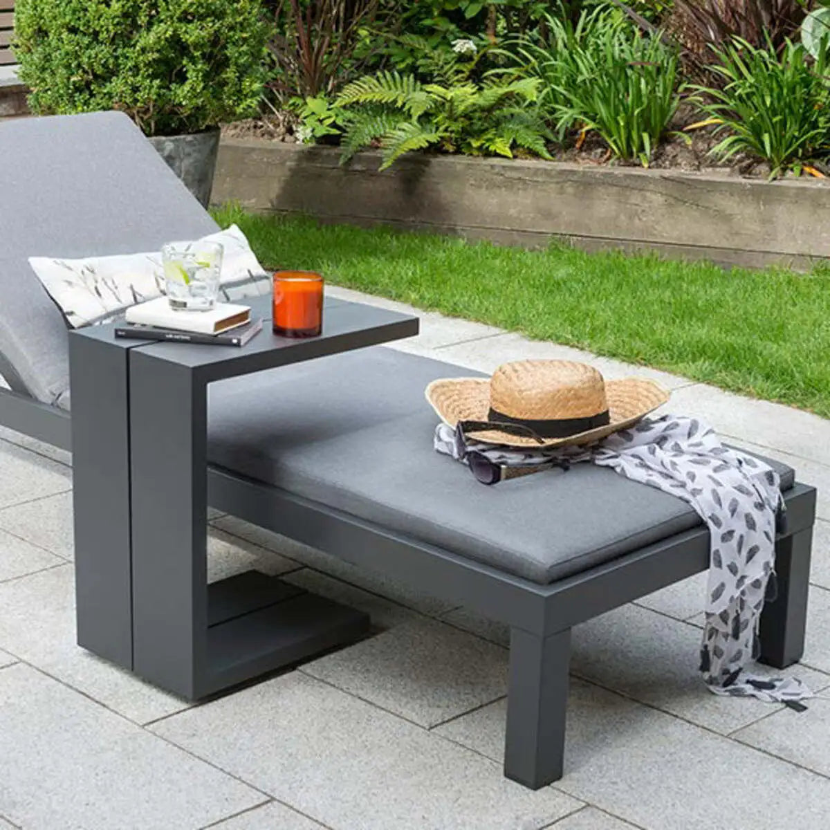 Elba Powder Coated Aluminum Side Table