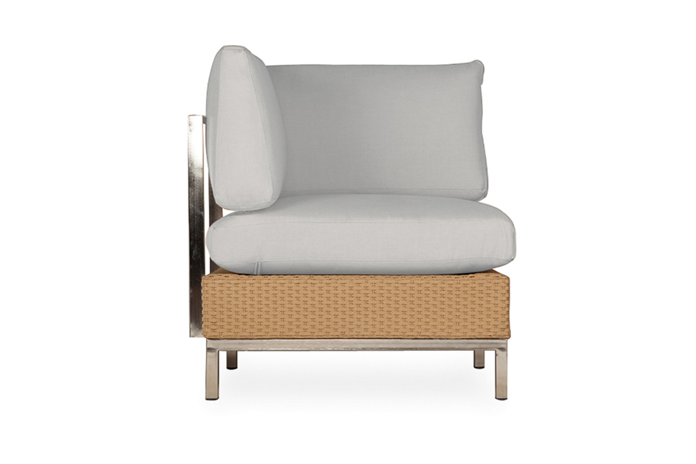 Lloyd Flanders Elements Corner Sectional with Stainless Steel Back