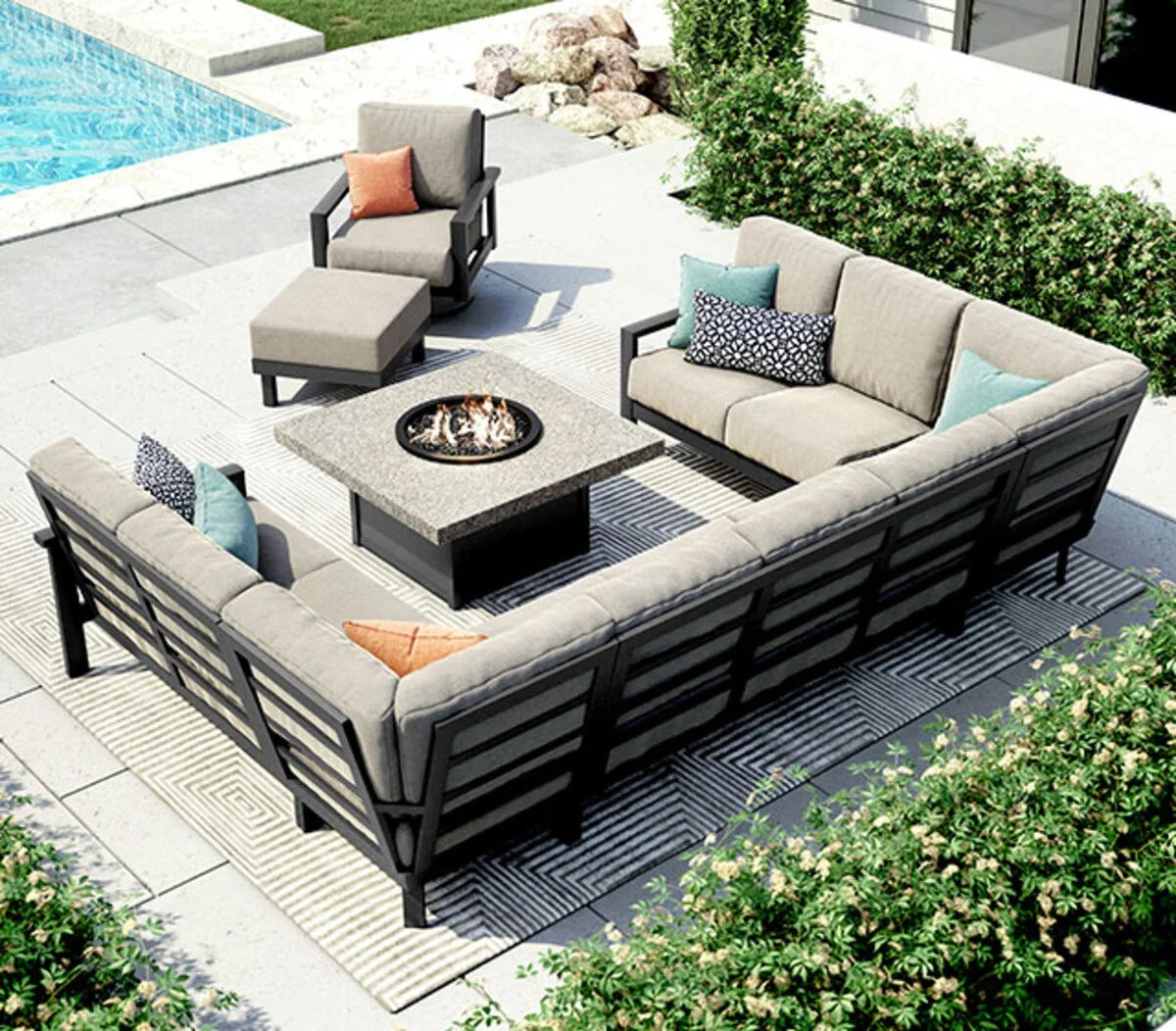 Elements Cushion Chat Chair 5139A-DC by Homecrest