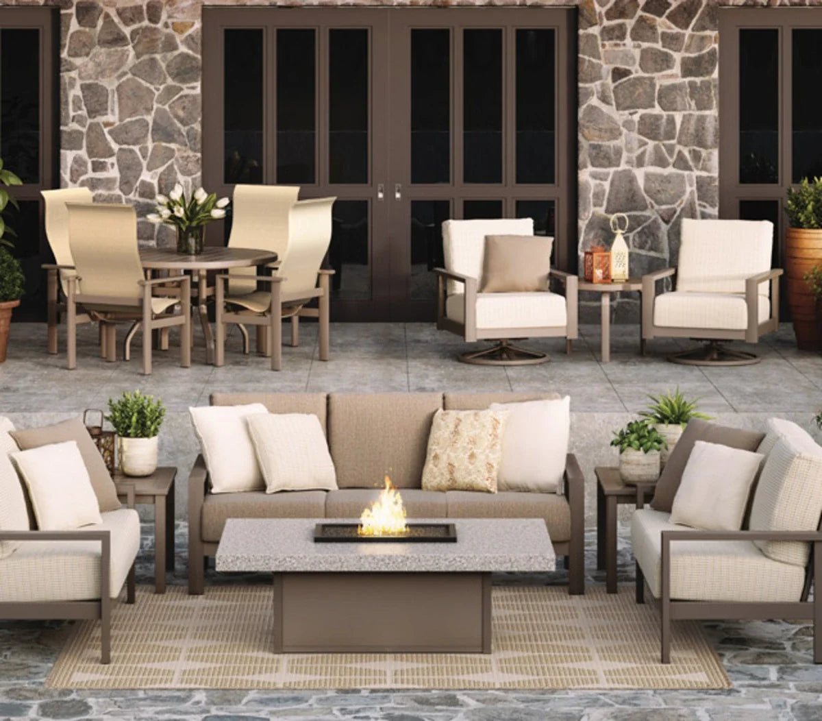 Elements Cushion High Back Loveseat 5144A-DC by Homecrest