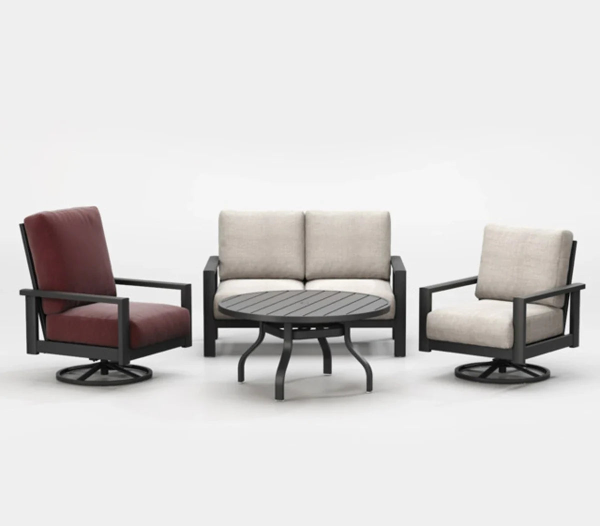 Elements Cushion Swivel Rocker Chat Chair 5190A-DC by Homecrest