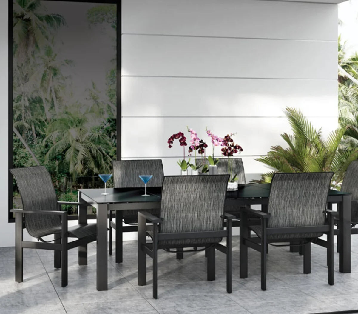 Elements Sling High Back Dining Chair 51180 by Homecrest