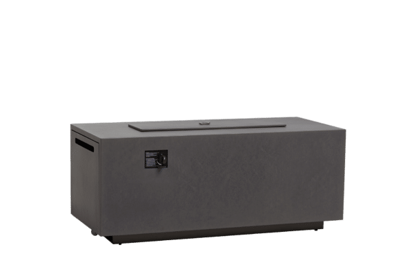 Fiamma 54" x 24" x 22.5" Rectangular Fire Pit with Lid - Concrete