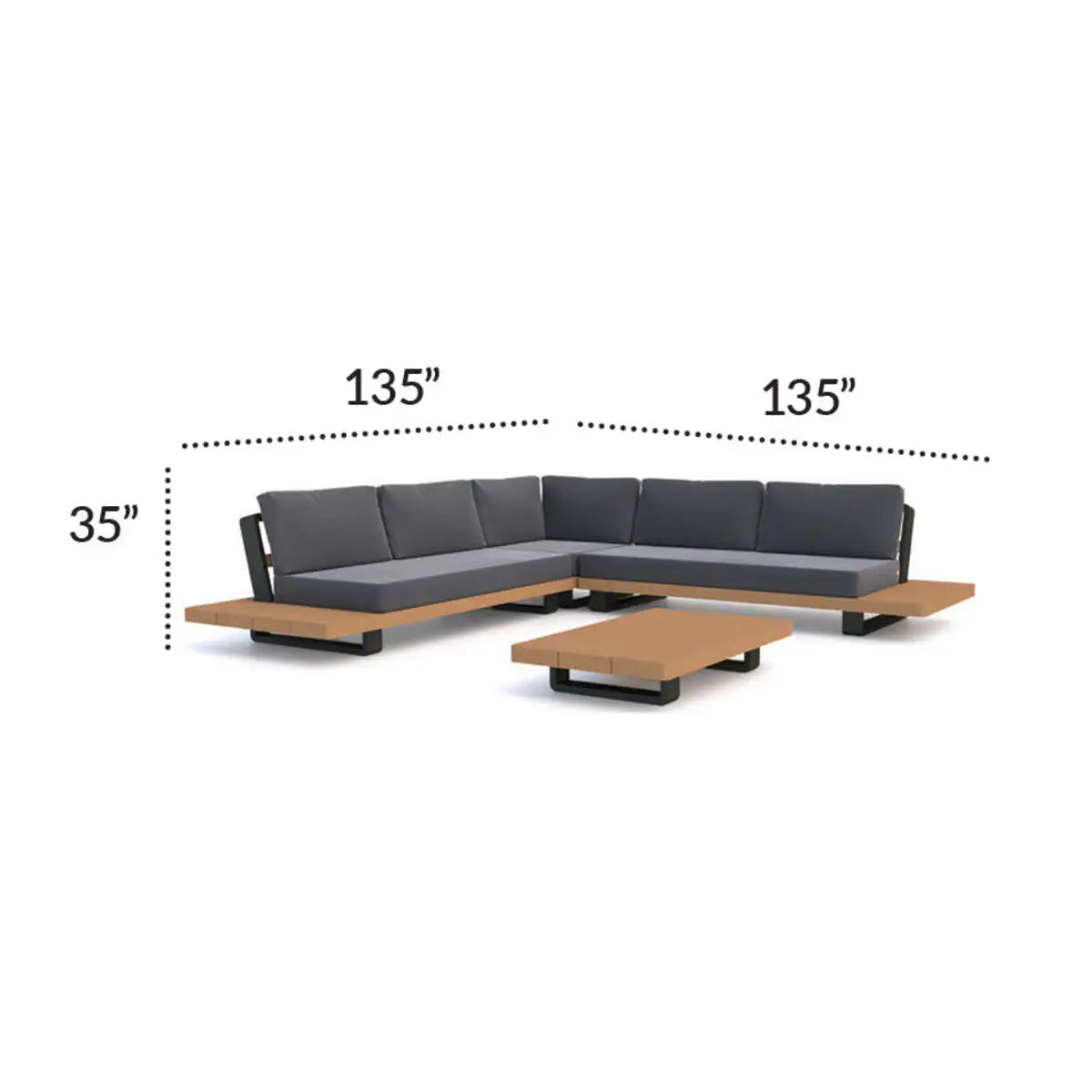 Fitz Roy Teak Corner Set