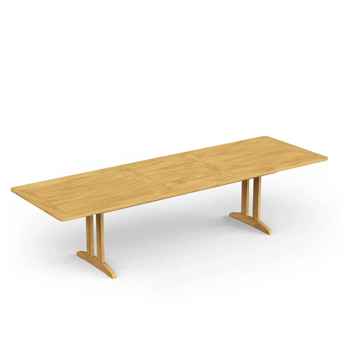 Foundations 74" -103" x 39" Rectangular Extension Dining Table with Umbrella Hole