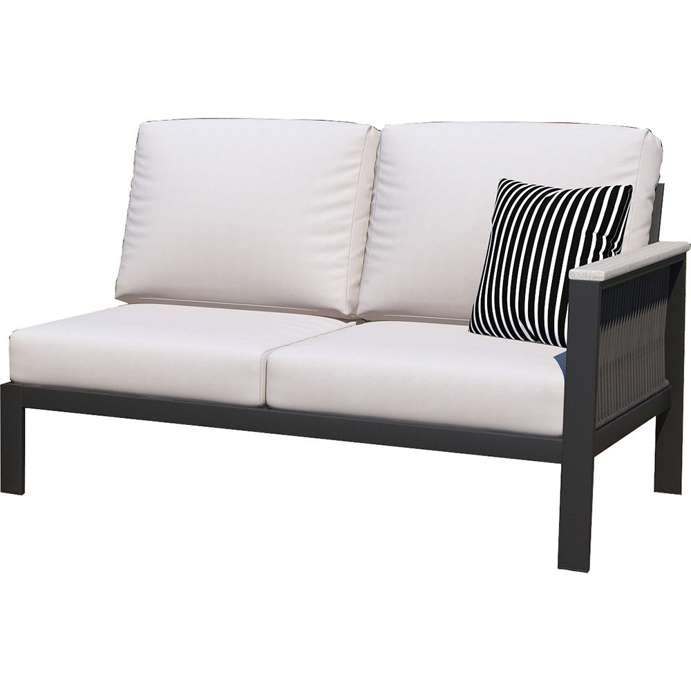 Forever Patio Atlantic Aluminum Right Arm Facing Loveseat Section