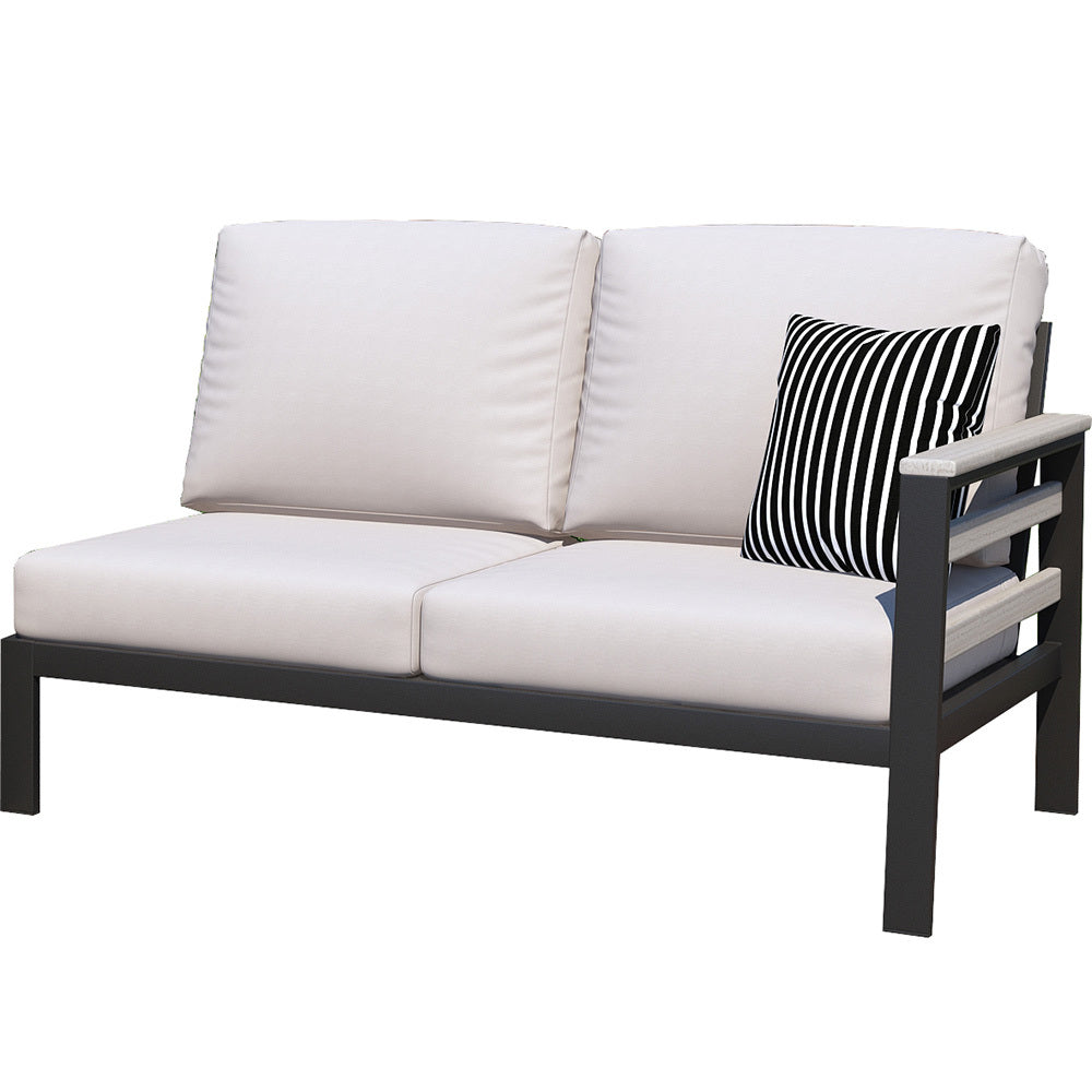 Forever Patio South Beach Aluminum Right Arm Facing Loveseat Section