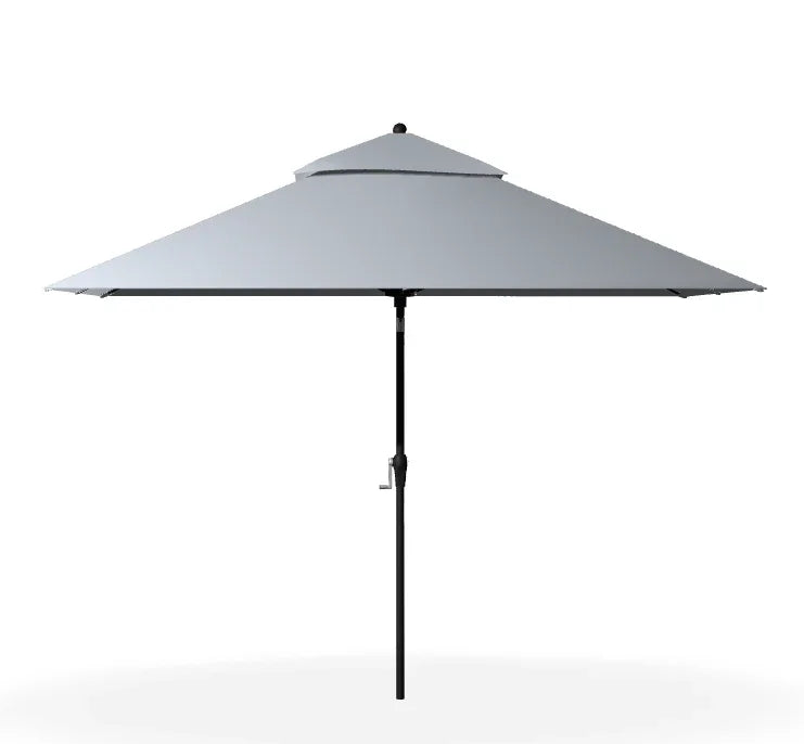 Monterey Aluminum 8' x 10' Crank Lift Auto Tilt Rectangle Umbrella w/ Fiberglass Ribs