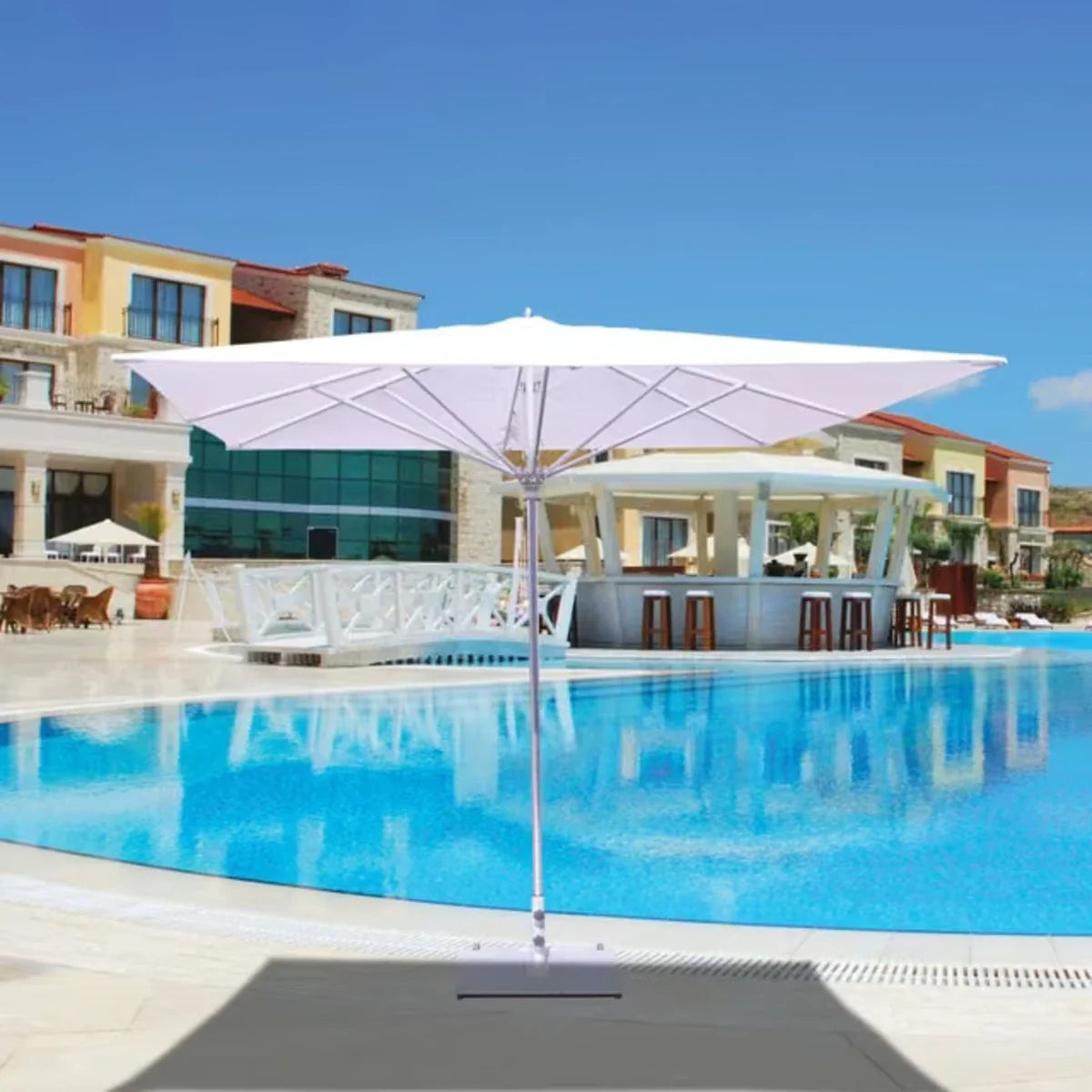 Galtech 792 10' x Deluxe Square Commercial Market Umbrella Additional Image View 2