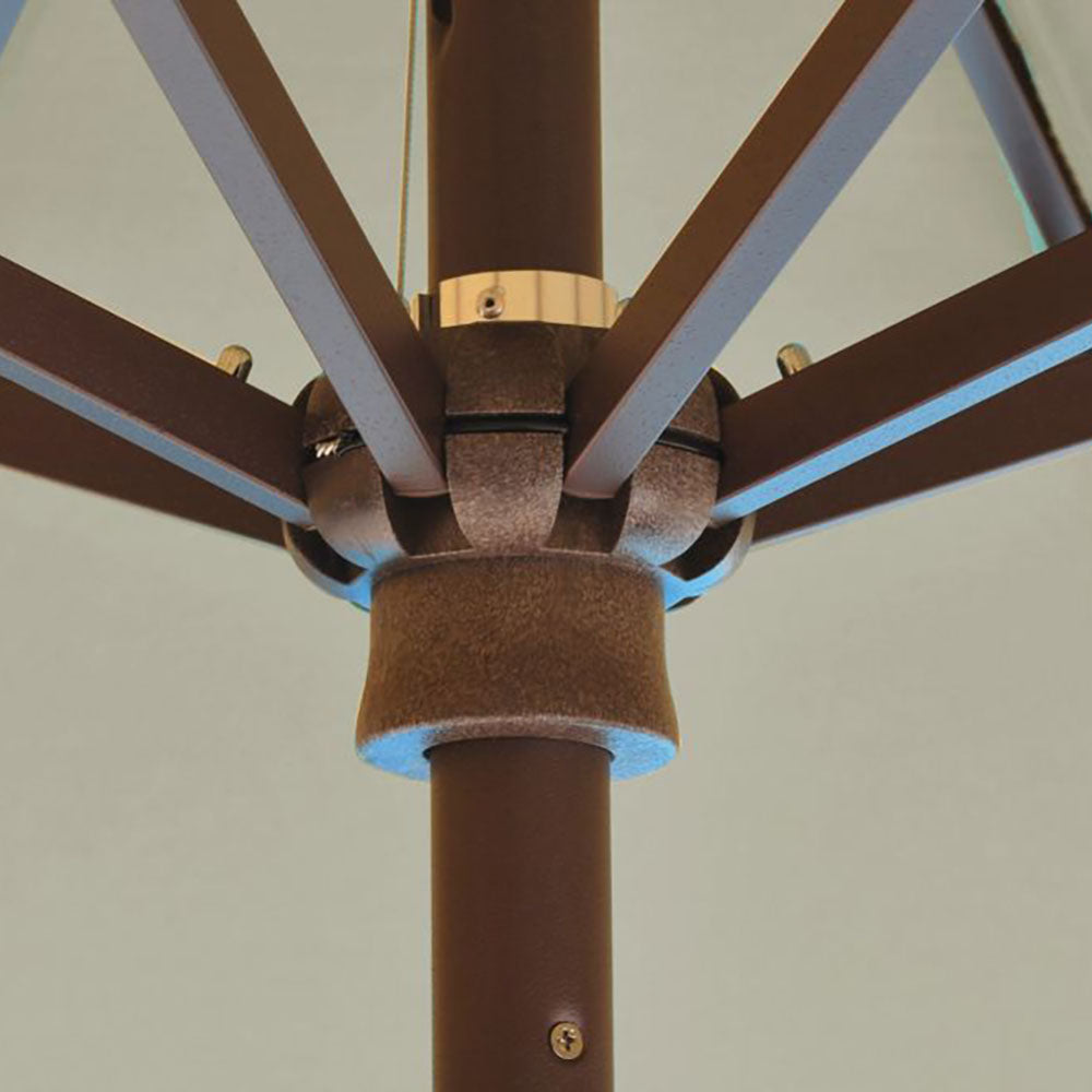 Galtech 737 9' Deluxe Octagon Auto-Tilt Market Umbrella — angle