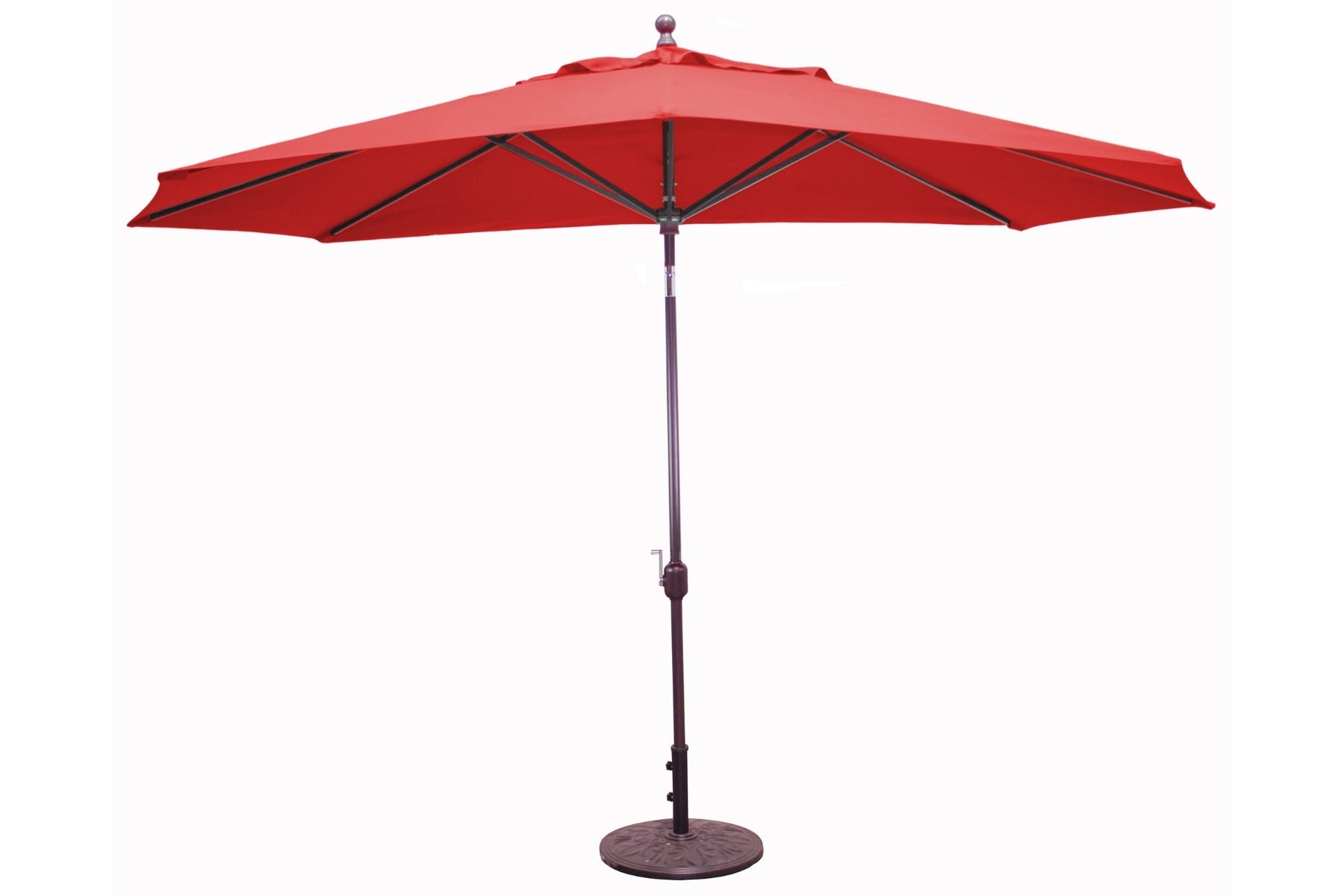 Galtech 779 8' x 11' Deluxe Oval Auto-Tilt Market Umbrella