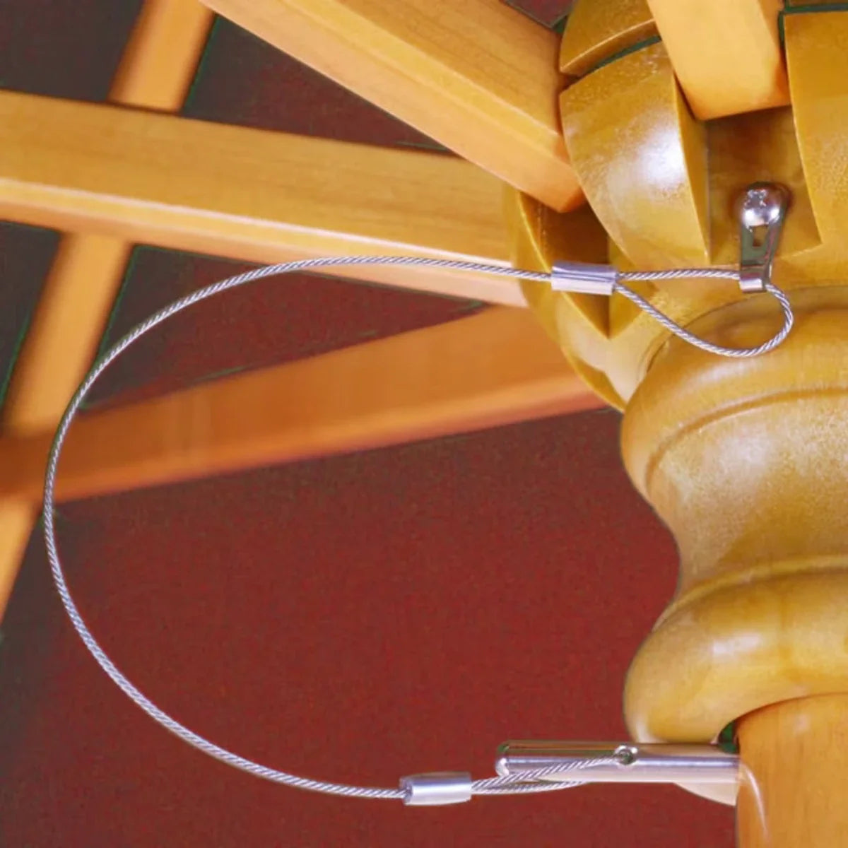 Galtech 136 9' Octagon Single-Pole Commercial Wood Market Umbrella Additional Image View 3