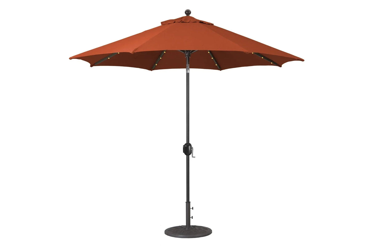 Galtech 936 9' Auto-Tilt Umbrella With LED Lights