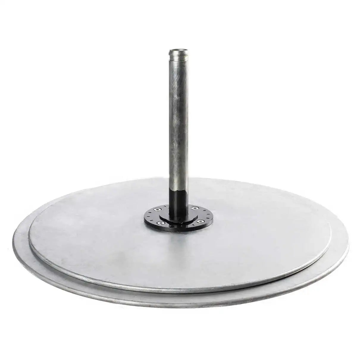 Galvanized Stackable 150 lb. Steel Plate Round Umbrella Base 3