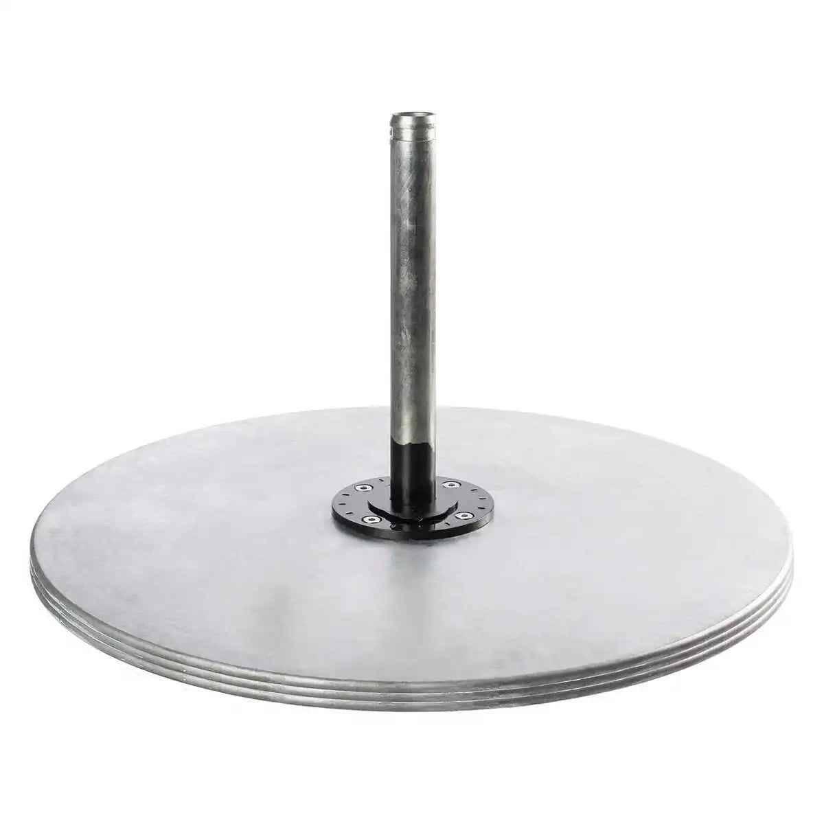 Galvanized Stackable 185 lb. Steel Plate Round Umbrella Base 2