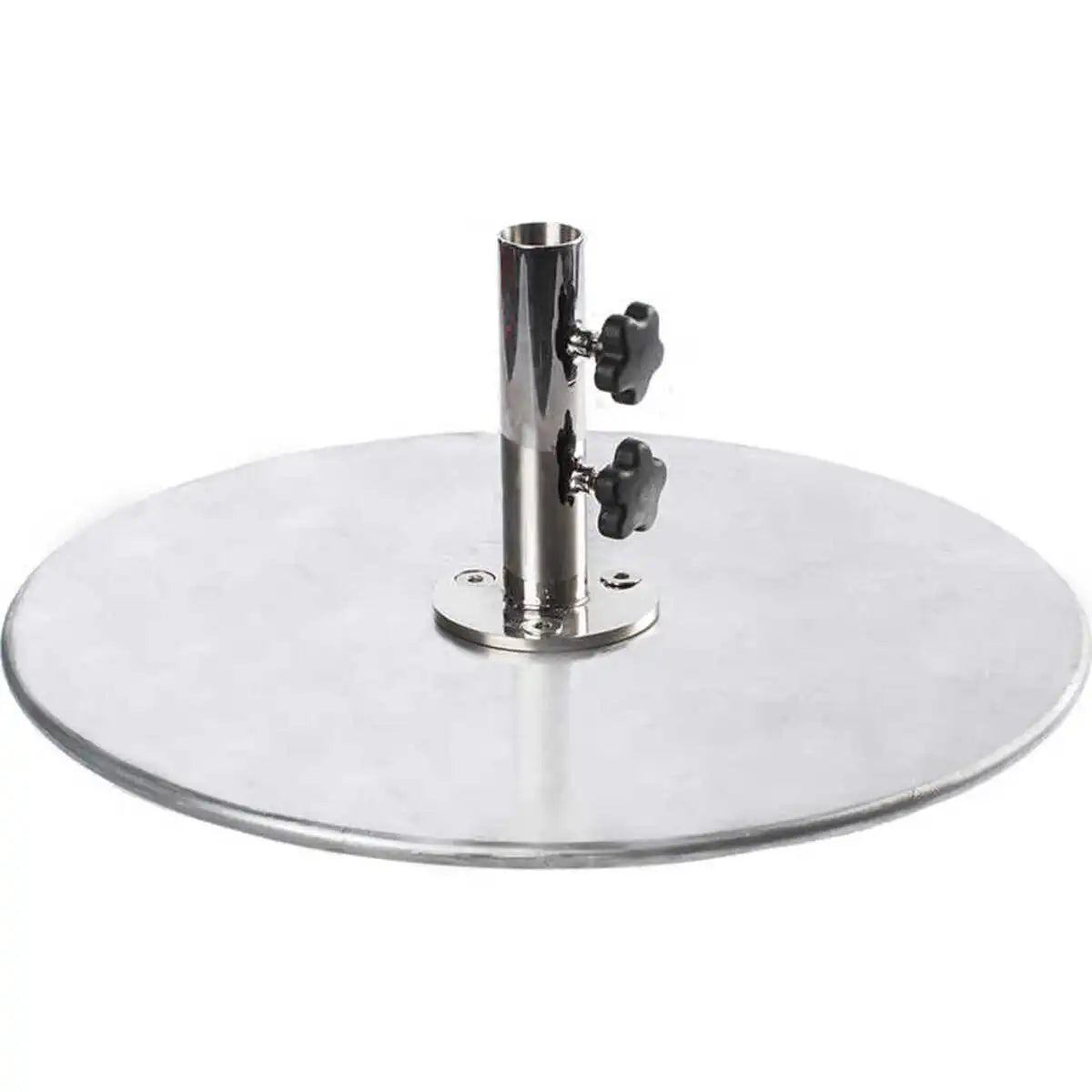 Galvanized Stackable 70 lb. Steel Plate Round Umbrella Base 4