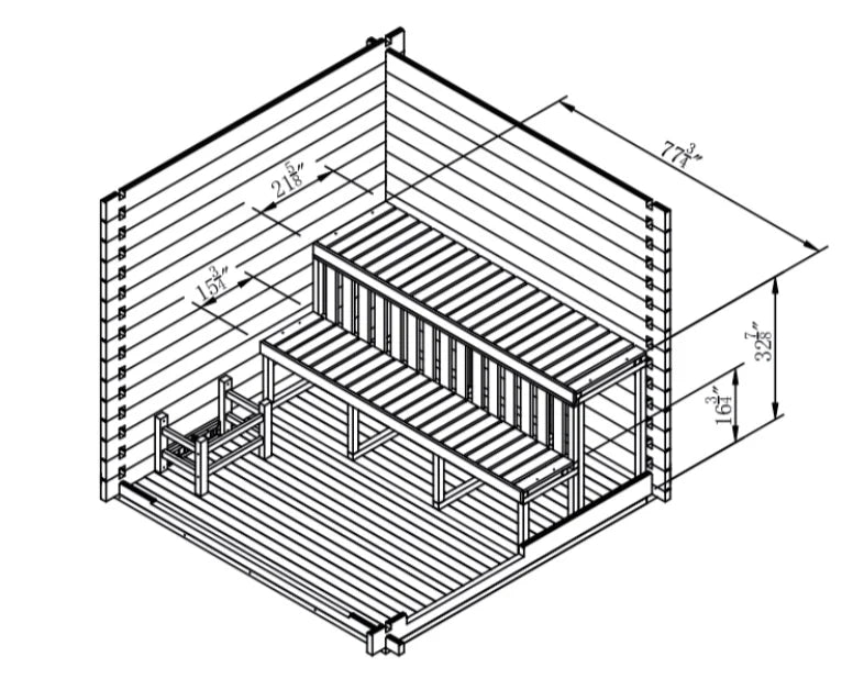 Garden 8-Person Outdoor Sauna