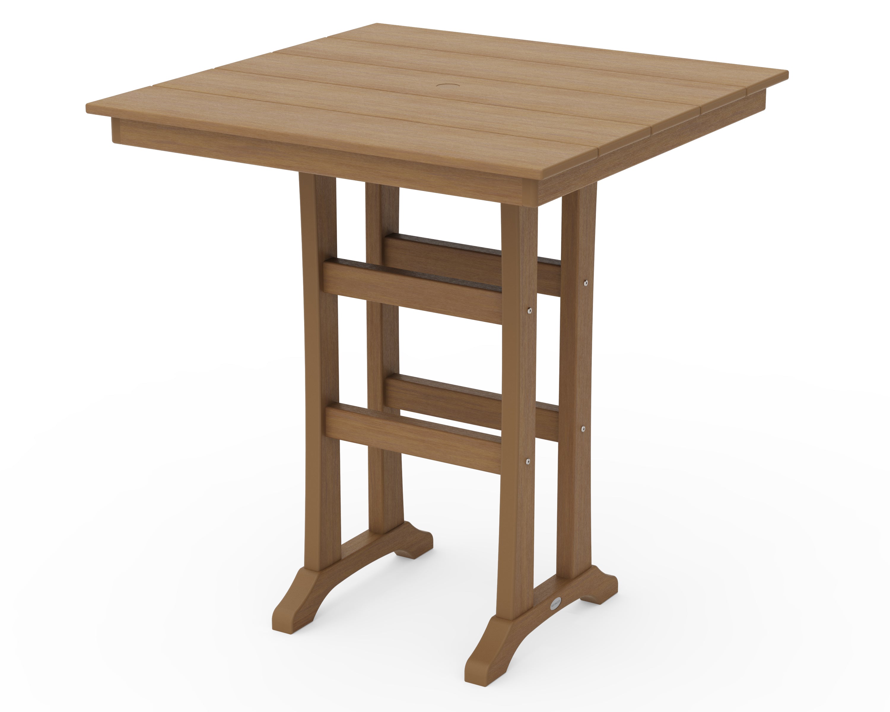 Farmhouse Trestle 37" Square Bar Table