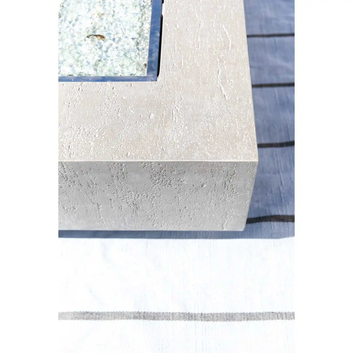 Gravelstone Concrete Square Fire Table SW6003-FT4040 by Sunset West 1
