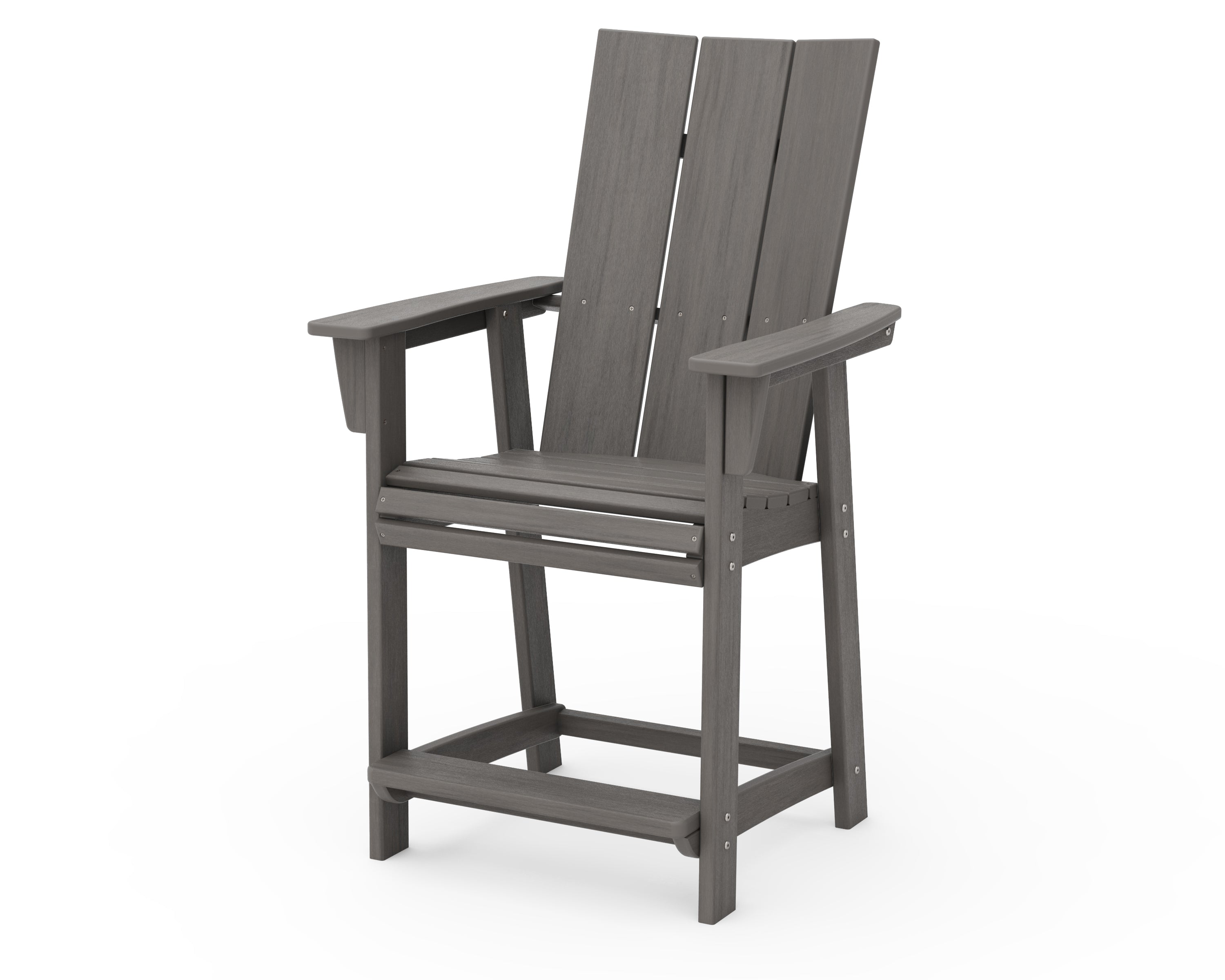 Modern Curveback Adirondack Counter Arm Chair