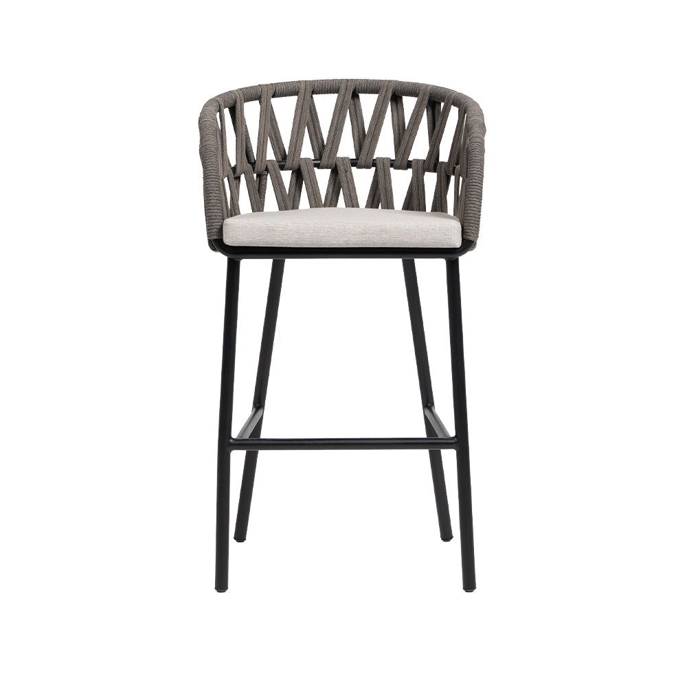 Hamptons Cushioned Bar Arm Chair 1