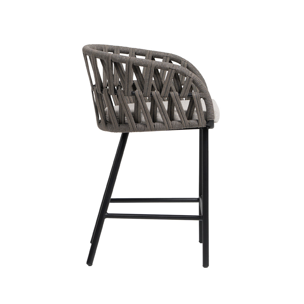 Hamptons Cushioned Counter Arm Chair 2