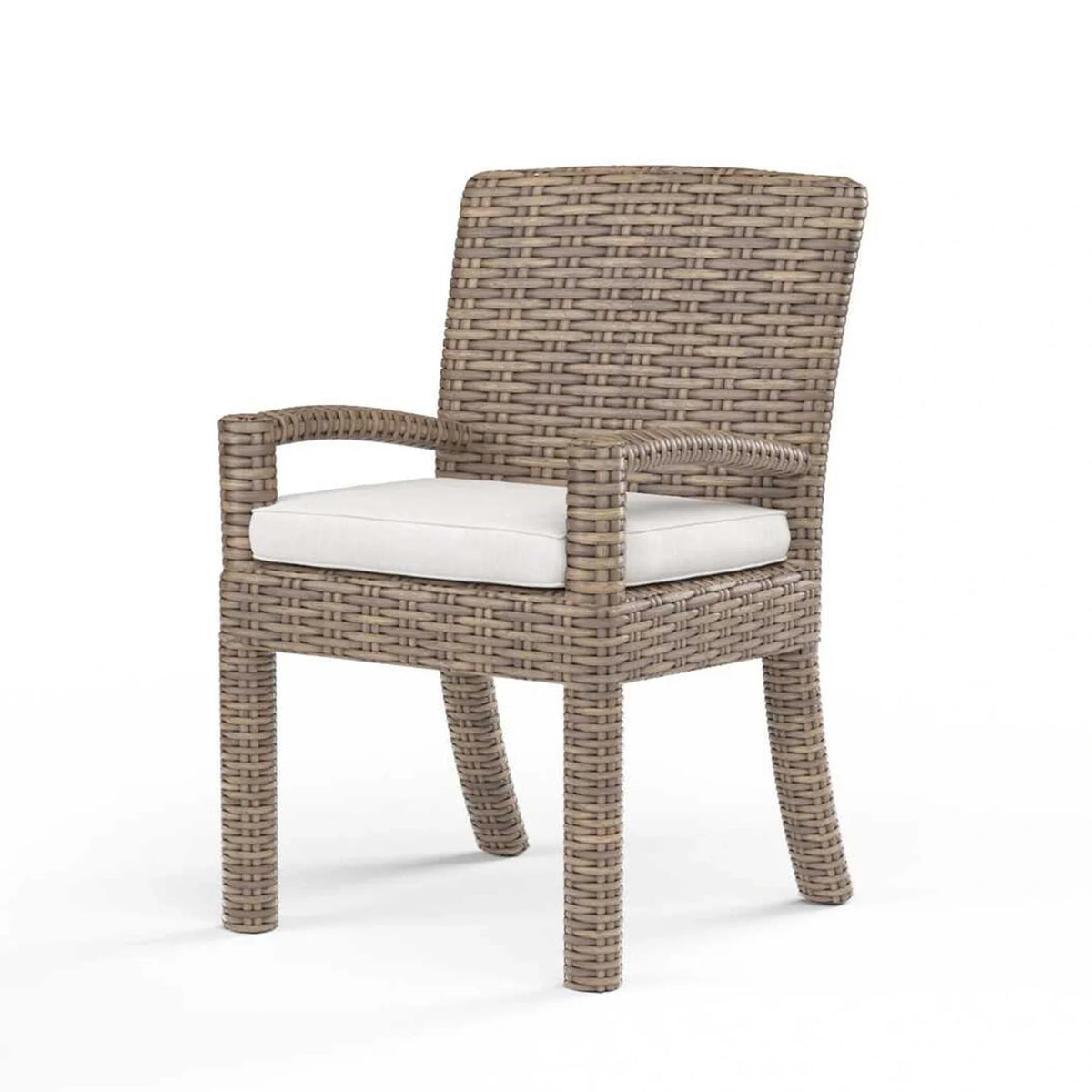 Havana Wicker Cushioned Dining Arm Chair SW1701-1 by Sunset West 3