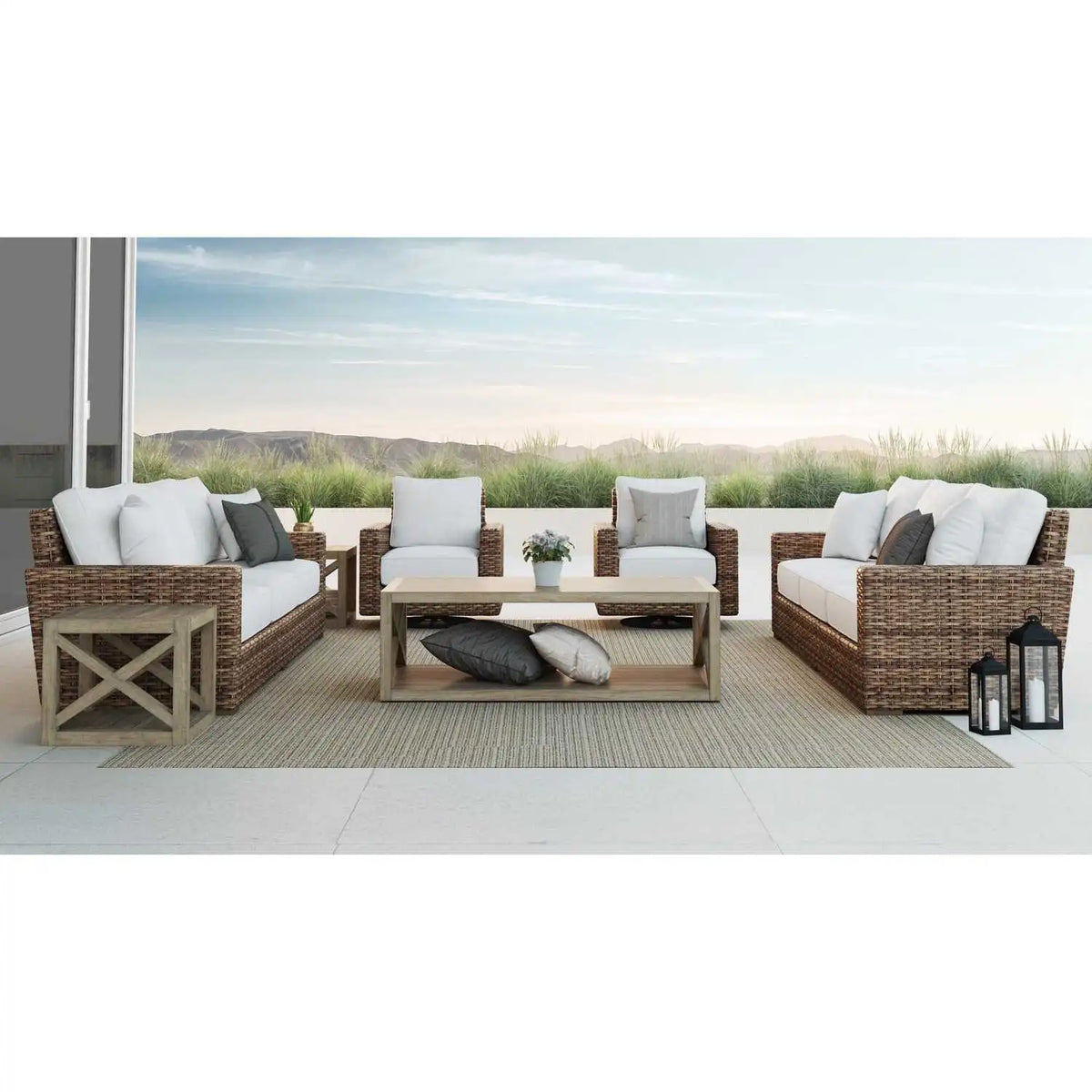 Havana Wicker Sofa SW1701-23 by Sunset West 6