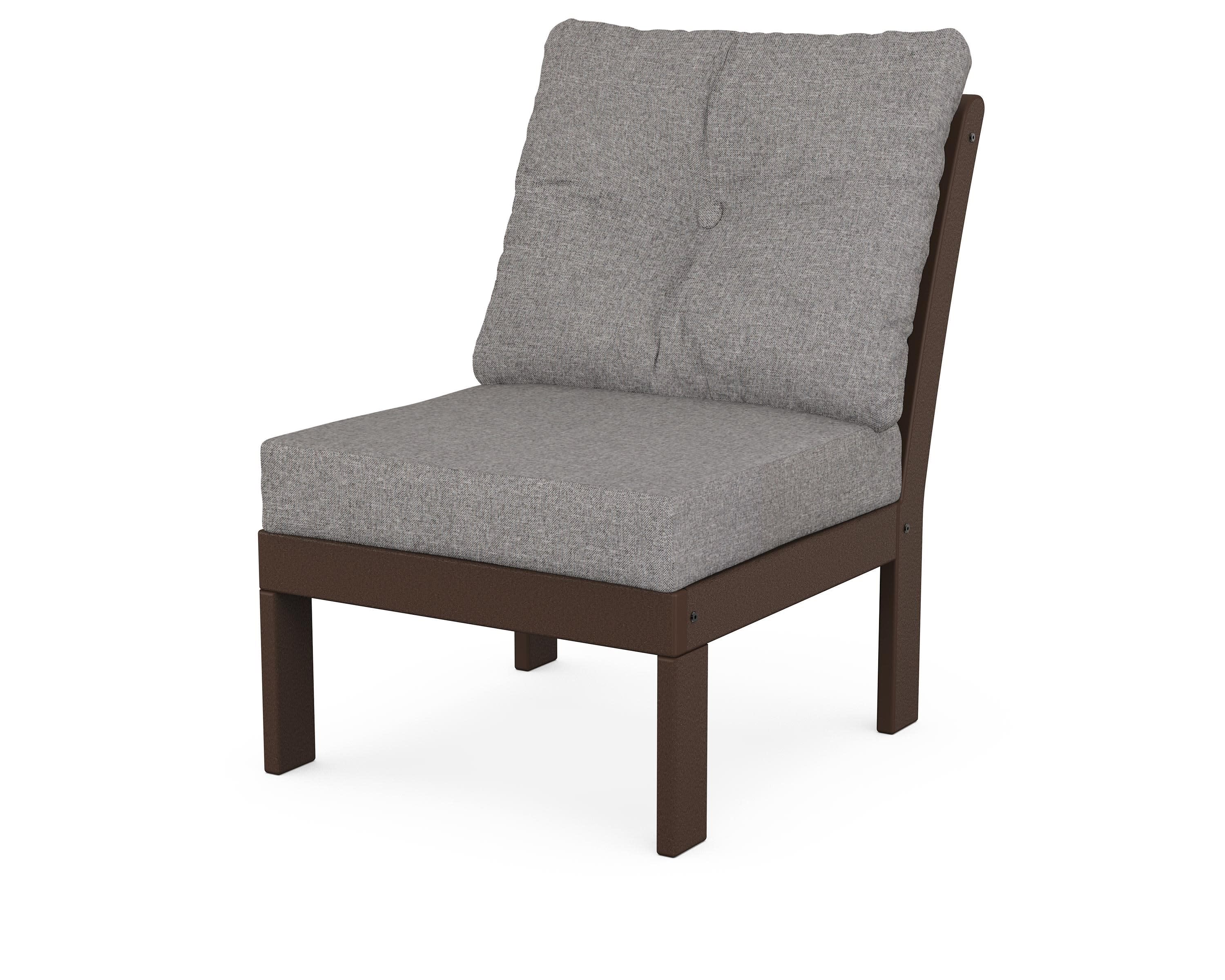 Vineyard Modular Armless Chair with Cushion