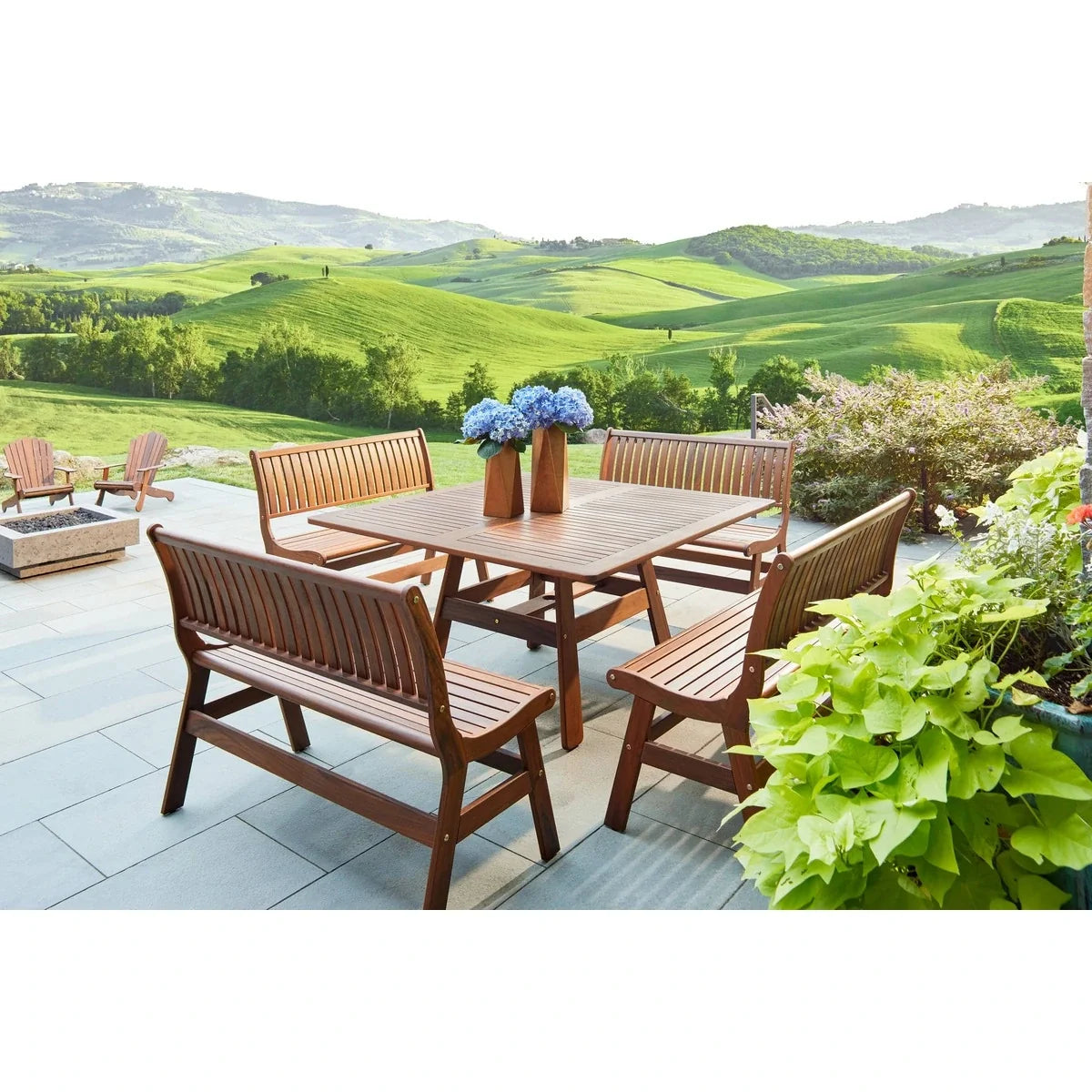 Heritage Amber 43" Bench