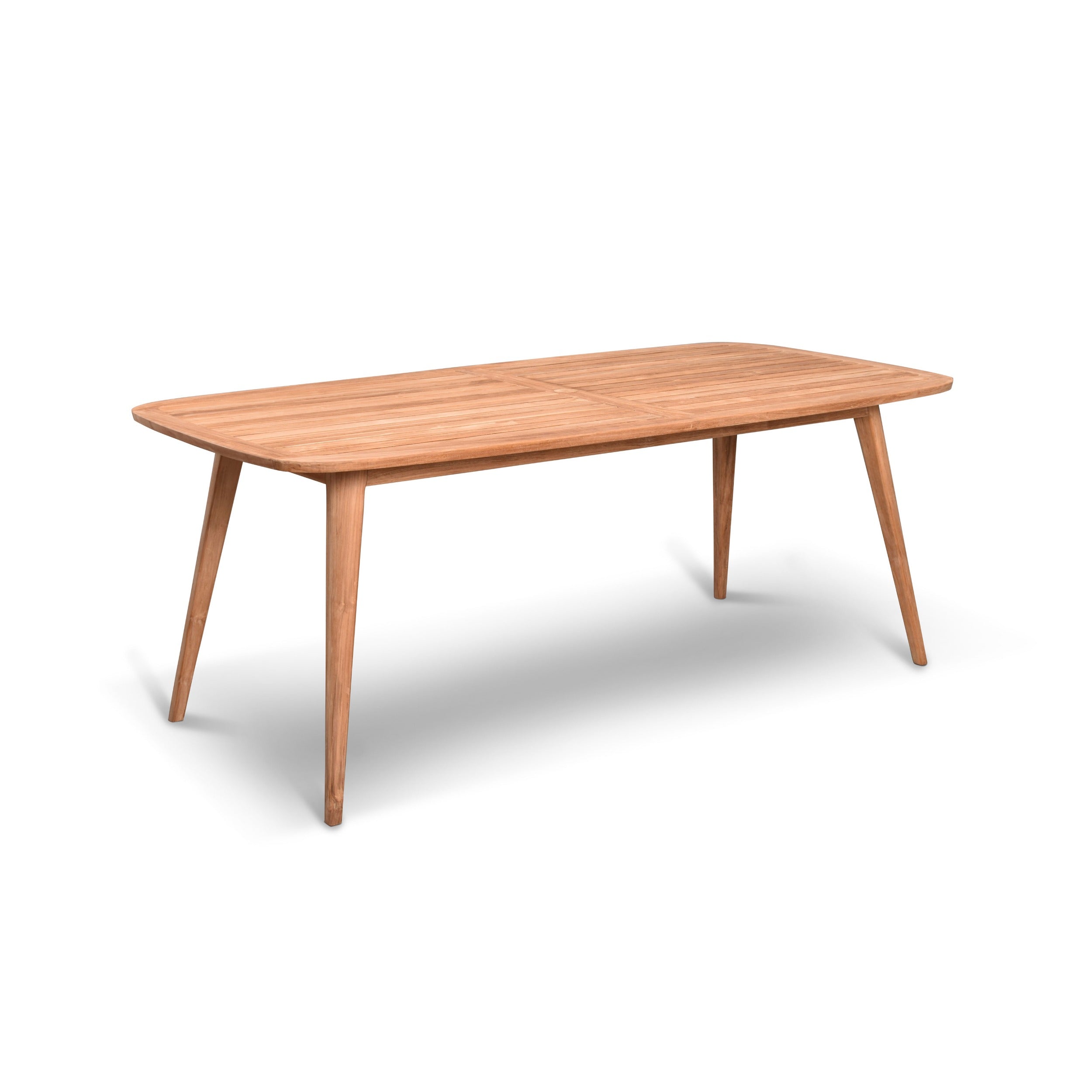 Tango Teak Rectangular Dining Table detail