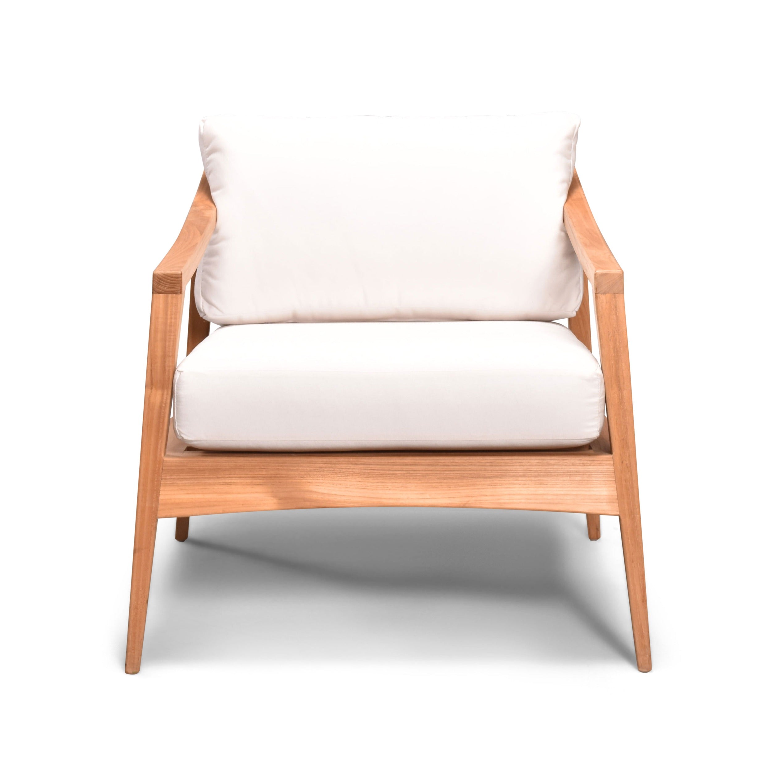 Tango Teak Club Chair - Canvas Natural