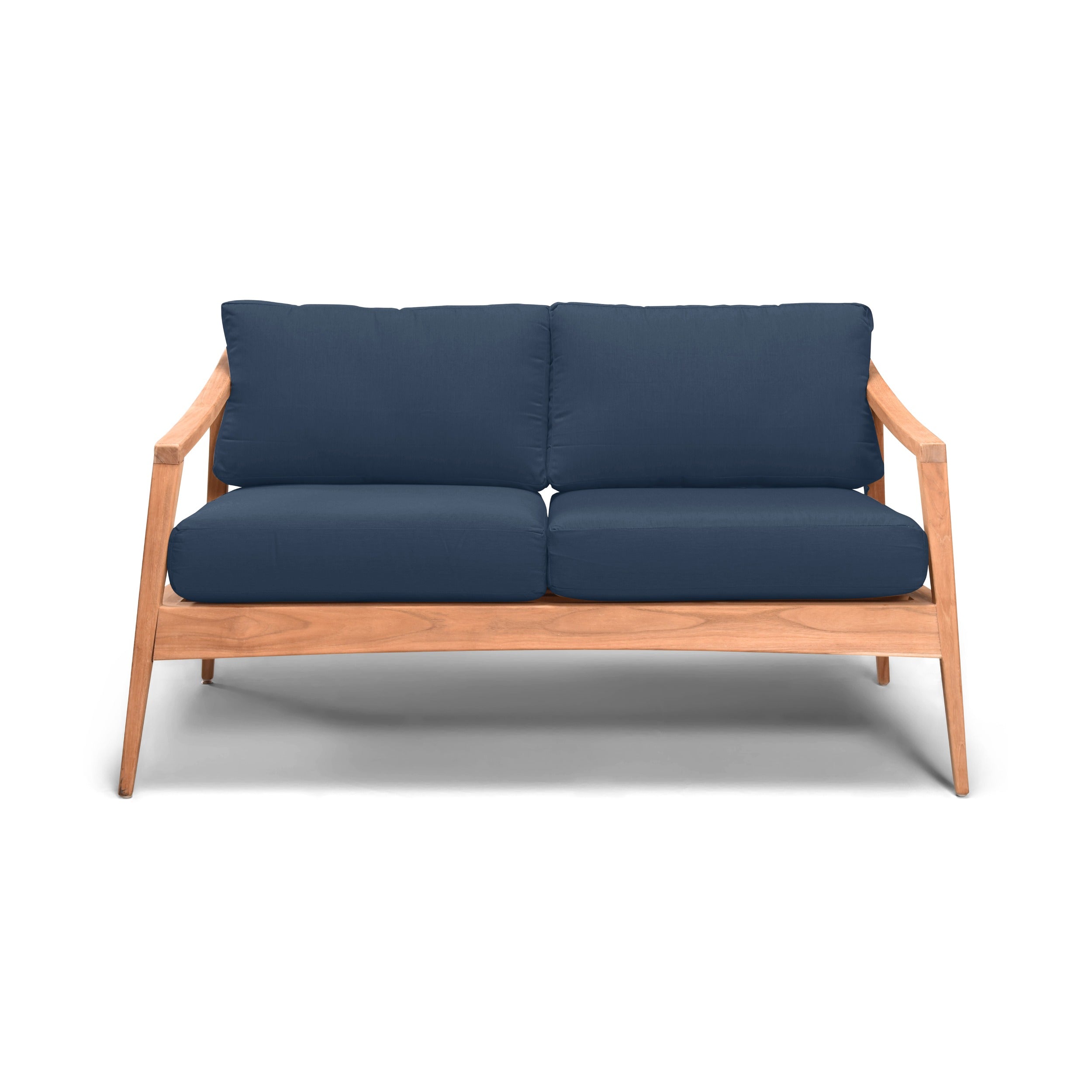 Tango Teak Loveseat - Spectrum Indigo